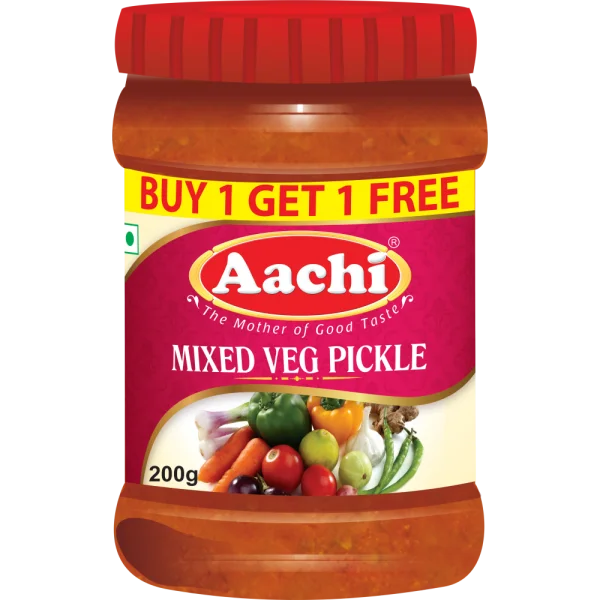 Aachi Mixed Veg Pickle Jar PNG