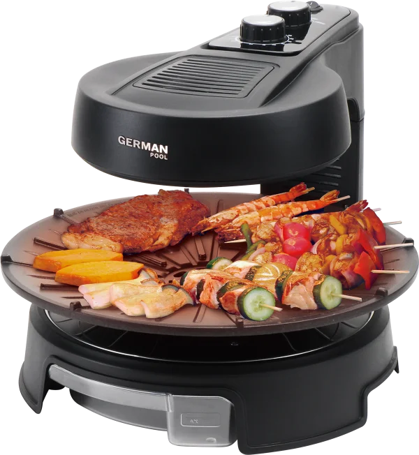 Electric Grill with Food PNG Transparent Background