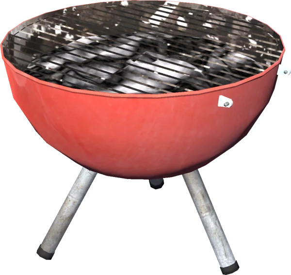 Red Charcoal Barbecue Grill PNG Transparent