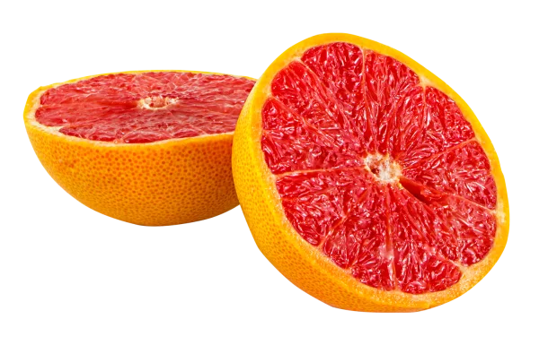 Red Grapefruit Halves PNG Transparent Background