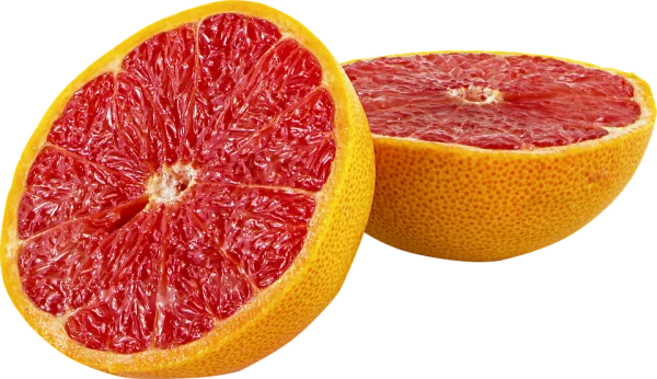 Red Grapefruit Halves PNG Transparent Background