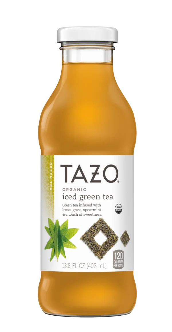 Tazo Organic Iced Green Tea Bottle PNG Transparent Background