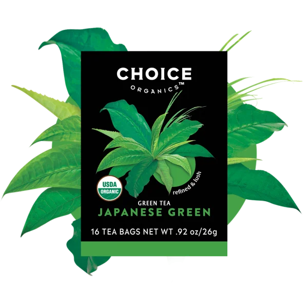 Choice Organics Japanese Green Tea Box PNG