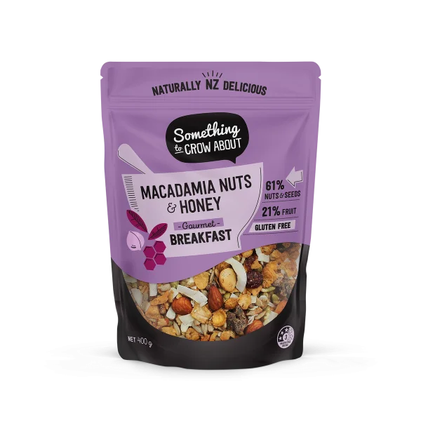 Macadamia Nuts and Honey Granola Pouch PNG