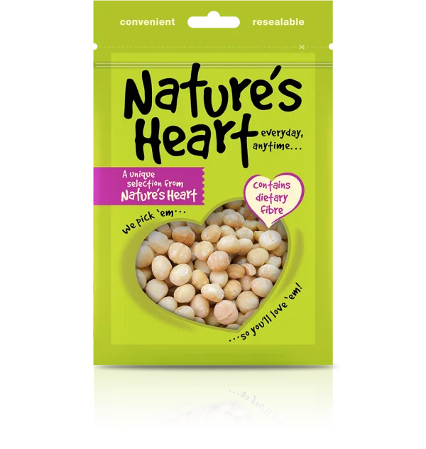 Nature's Heart Macadamia Nuts Packaging PNG