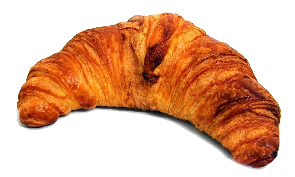 Golden Croissant PNG Transparent Background