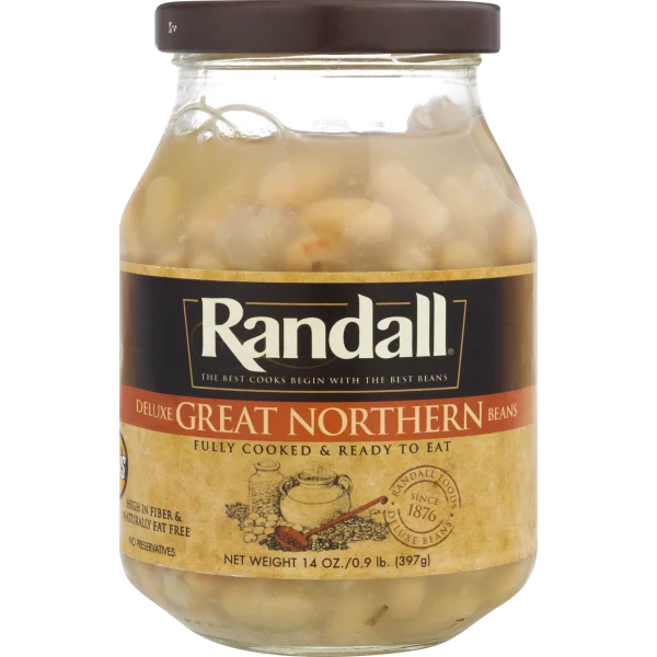 Randall Great Northern Beans Jar PNG Transparent