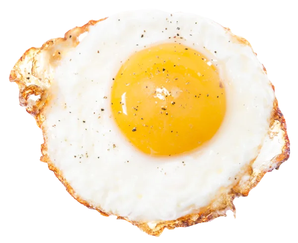 Fried Egg with Pepper PNG Transparent