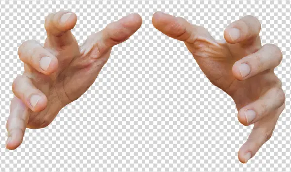 Two Hands Reaching Out Transparent PNG