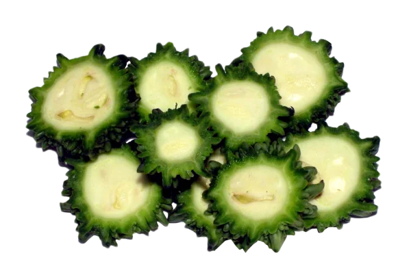 Bitter Gourd Slices PNG Transparent Background