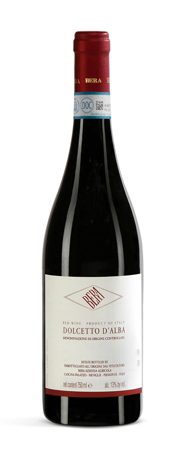 Bera Dolcetto d'Alba Red Wine Bottle PNG Transparent Background