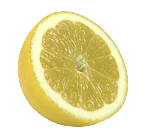 Half Lemon Slice PNG Transparent Background