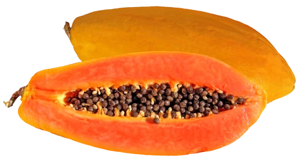 Fresh Papaya Fruit PNG Transparent Background