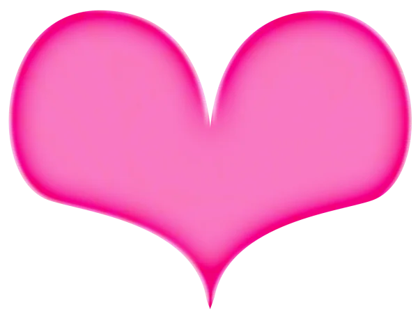 Vibrant Pink Heart PNG Transparent Background