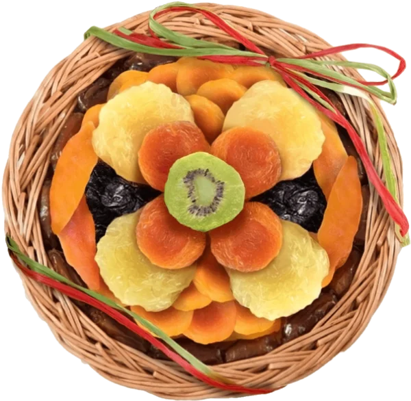 Dried Fruit Basket PNG Transparent Background