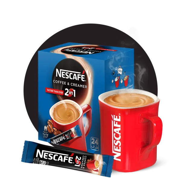 Nescafé 2in1 Coffee & Creamer Box and Mug PNG