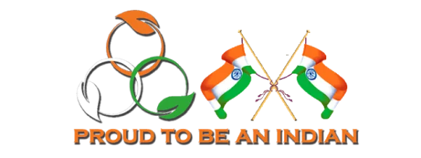Proud to be an Indian with Flags and Logo PNG