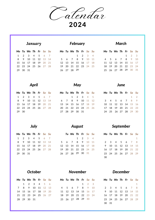 Saturday Sunday Calendar Dates PNG Transparent