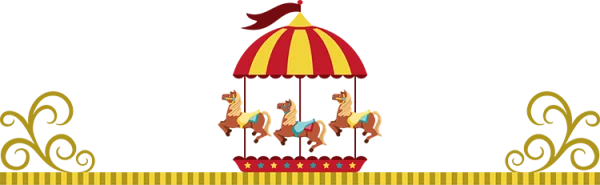 Carnival Carousel Ride PNG Transparent Background