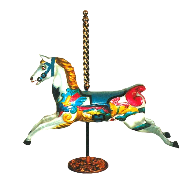 Colorful Carousel Horse PNG Transparent Background