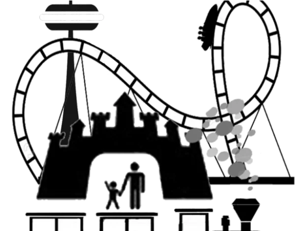 Amusement Park Silhouette Icon PNG Transparent
