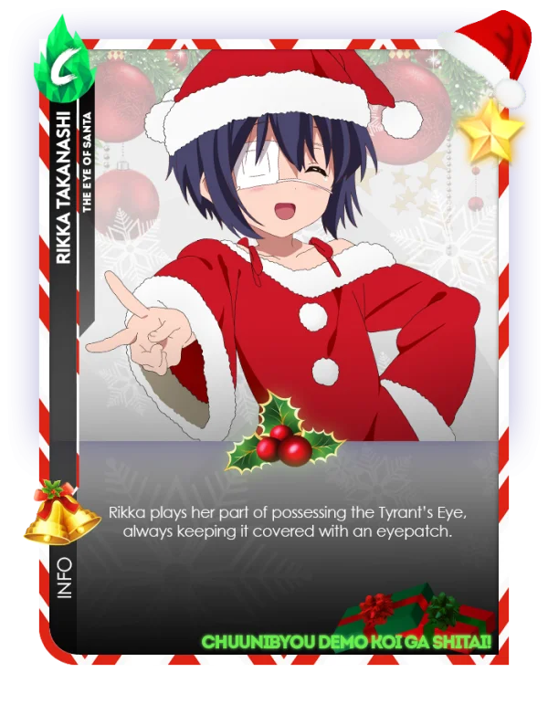 Rikka Takanashi Christmas Santa PNG