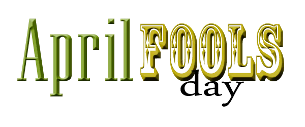 April Fools Text PNG Transparent Background