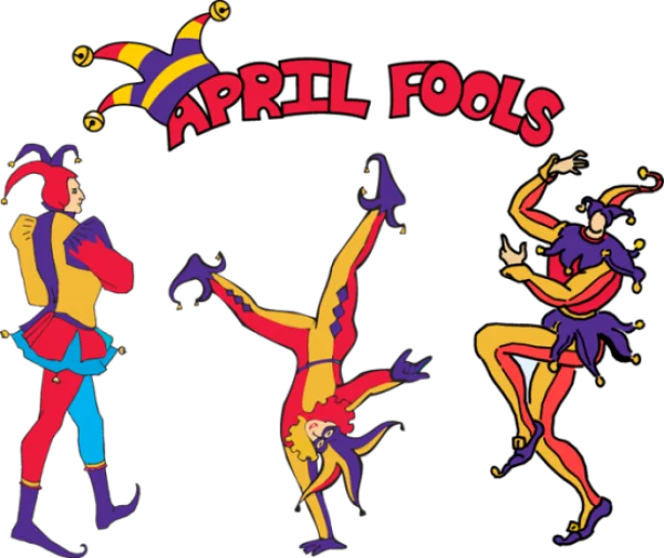 April Fools Jesters and Text PNG