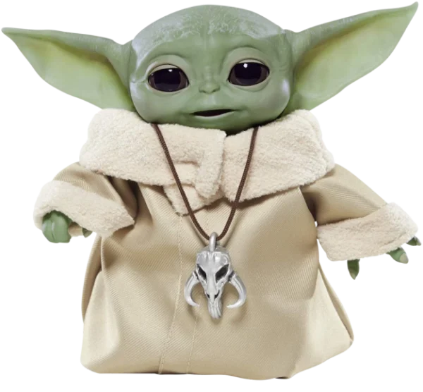Grogu Baby Yoda with Mythosaur Pendant Transparent PNG