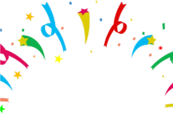Colorful Celebration Confetti and Streamers PNG