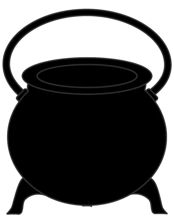 Black Cauldron PNG Transparent Background