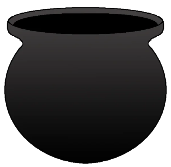 Black Cauldron PNG Transparent Background