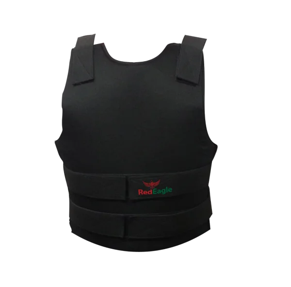Black Bulletproof Vest Red Eagle Logo PNG