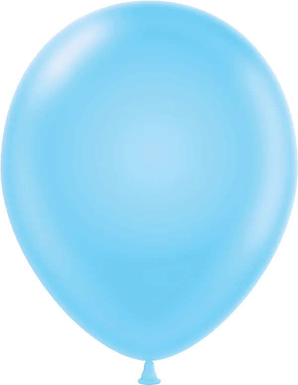 Light Blue Balloon PNG Transparent Background