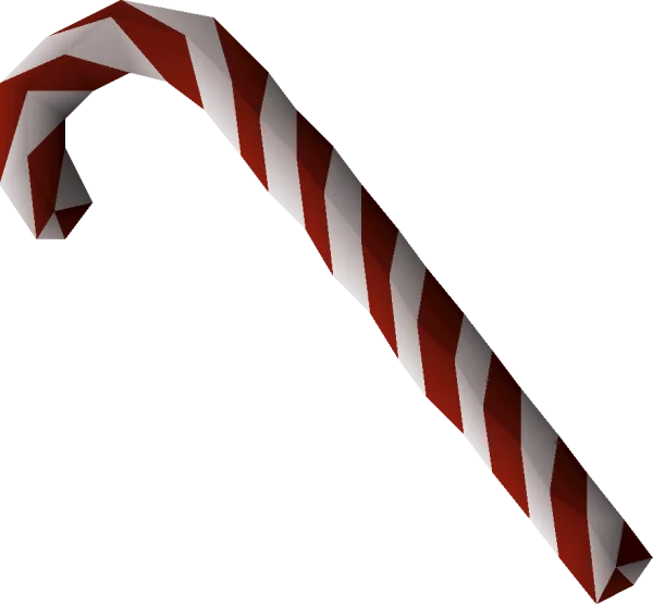Pixel Art Candy Cane Transparent PNG