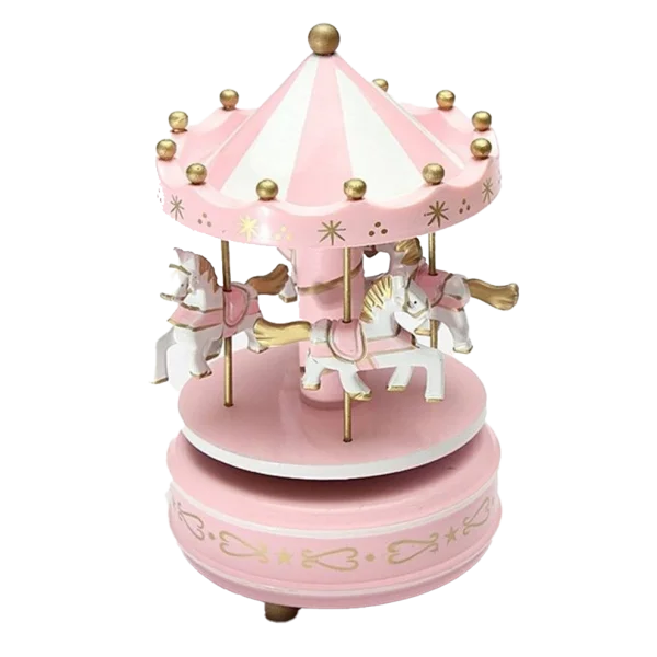 Pink Toy Carousel PNG Transparent Background