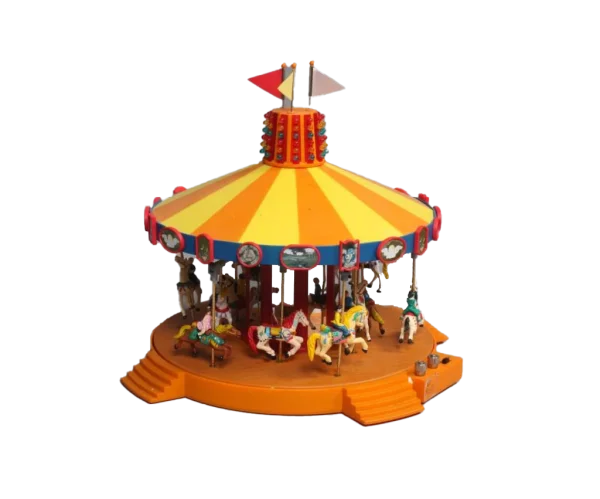 Colorful Carousel Ride PNG Transparent Background