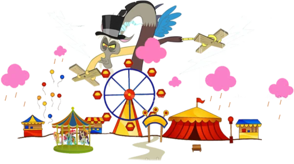 Discord's Chaotic Carnival My Little Pony PNG