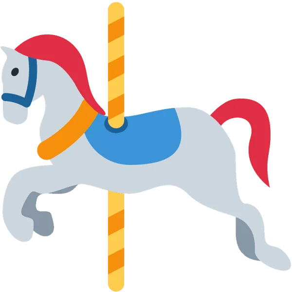 Carousel Horse PNG Transparent Background