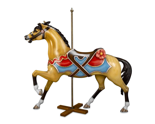 Vintage Carousel Horse PNG Transparent Background