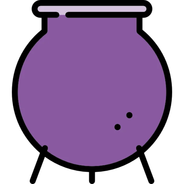 Purple Cauldron Icon Transparent PNG