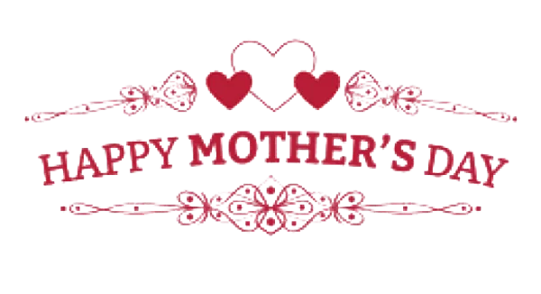 Happy Mother's Day Decorative Greeting PNG