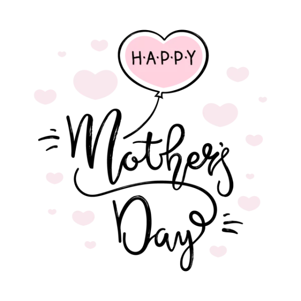 Happy Pink Hearts Design PNG Transparent Background