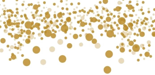 Golden Falling Confetti PNG Transparent