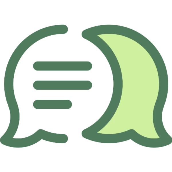 Chat Bubbles Icon PNG Transparent Background