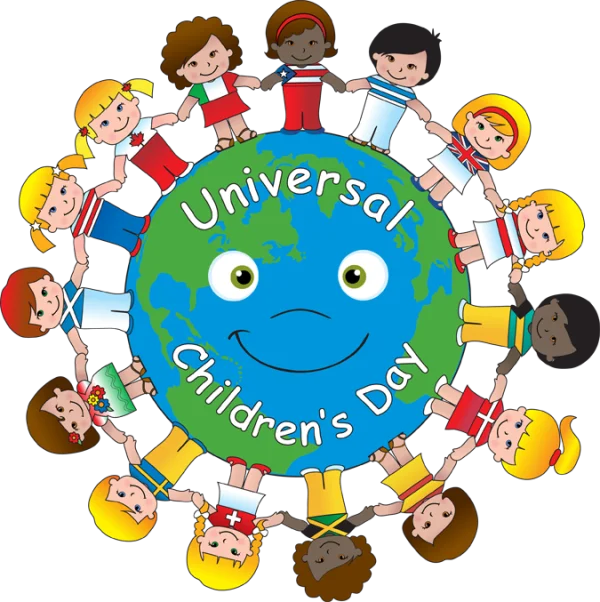 Universal Children's Day Kids Around Globe PNG
