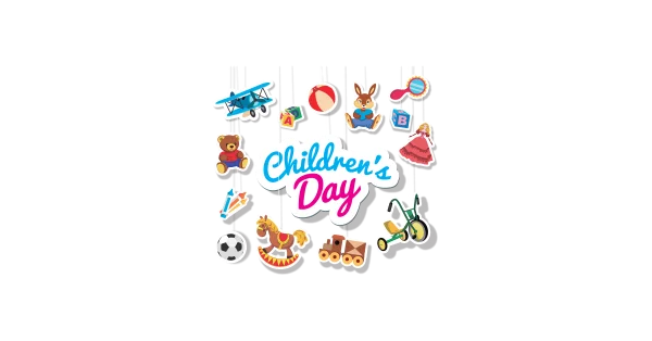 Children's Day Celebration with Toys PNG
