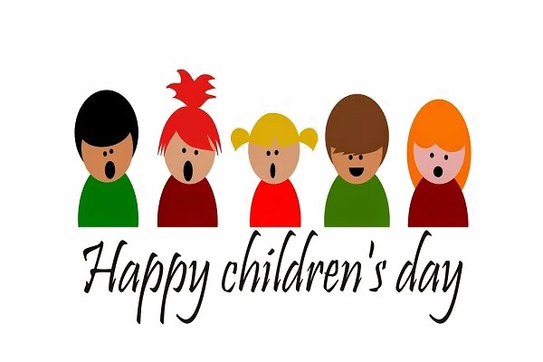 Happy Children's Day Cartoon Kids Illustration PNG