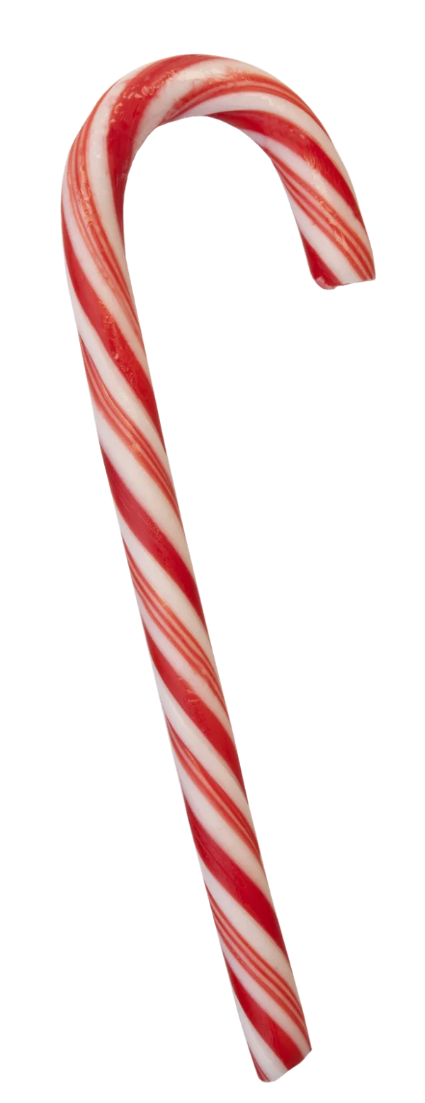 Candy Cane Red and White Striped PNG