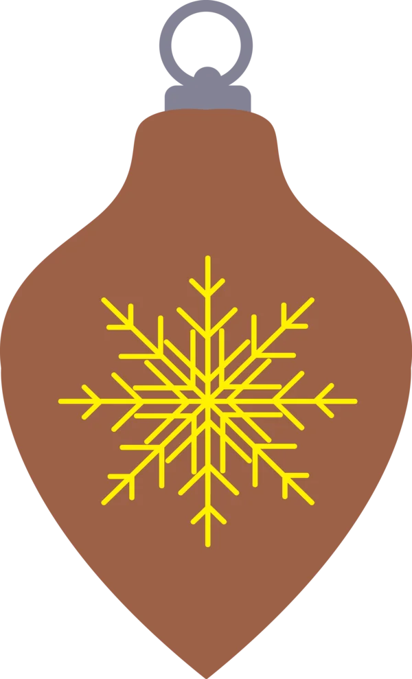 Snowflake Christmas Ornament PNG Transparent Background